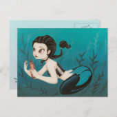 手紙 – 人魚の郵便カード ポストカード (正面/裏面)