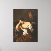 手紙 (1650年から1660年の間) キャンバスプリント (正面)
