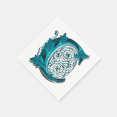 手紙「C」刺繍エレガント入 スタンダードカクテルナプキン (角)