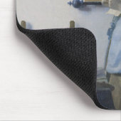 手紙、c.1662-63 (キャンバスの油)を読んでいる女性 マウスパッド (コーナー)