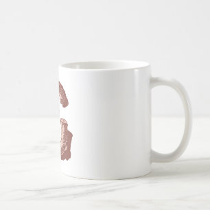 手紙「G」刺繍エレガント入 コーヒーマグカップ