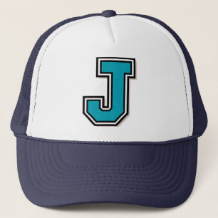 手紙"J"のモノグラム キャップ