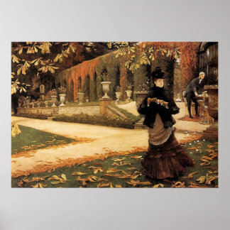 手紙～ James Tissot～ファインアートキャンバス印刷 ポスター
