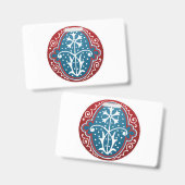 手紙「O」刺繍エレガント入 バッジ (正面＆裏面)