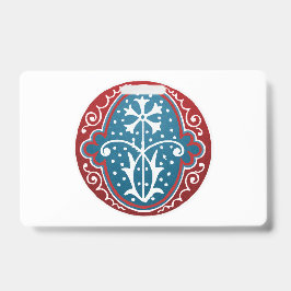 手紙「O」刺繍エレガント入 バッジ