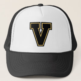 手紙"V"モノグラムTrucker Hat キャップ