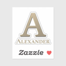 手紙Aモノグラムイニシャル