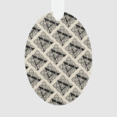 手紙Aヴィンテージケルト結び目模様モノグラム オーナメント (正面)