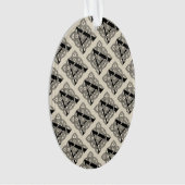 手紙Aヴィンテージケルト結び目模様モノグラム オーナメント (正面)