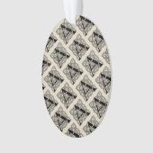 手紙Aヴィンテージケルト結び目模様モノグラム オーナメント (正面)