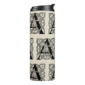 手紙Aヴィンテージケルト結び目模様モノグラム タンブラー (回転左)