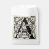 手紙Aヴィンテージケルト結び目模様モノグラム フェイバーバッグ (正面)