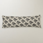 手紙Aヴィンテージケルト結び目模様モノグラム ボディピロー (裏面)