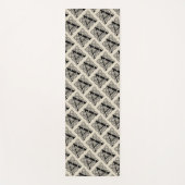 手紙Aヴィンテージケルト結び目模様モノグラム ヨガマット (正面)