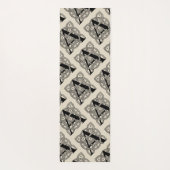 手紙Aヴィンテージケルト結び目模様モノグラム ヨガマット (裏面)