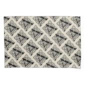 手紙Aヴィンテージケルト結び目模様モノグラム 枕カバー (正面)