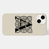 手紙Aヴィンテージケルト結び目模様モノグラム Case-Mate iPhoneケース (裏面 (横))
