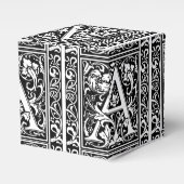 手紙A中世モノグラムアールヌーボー フェイバーボックス (正面サイド)