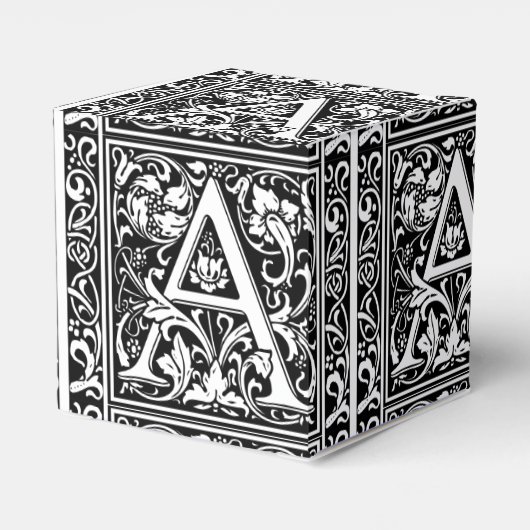 手紙A中世モノグラムアールヌーボー フェイバーボックス (裏面サイド)