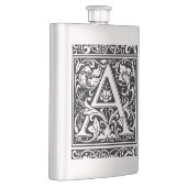 手紙A中世モノグラムアールヌーボー フラスク (右)