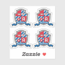 手紙A名前をカスタムするアンソニー騎士団の紋章