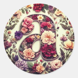 手紙A封筒ステッカー ラウンドシール