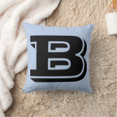 手紙Bモノグラム枕 クッション (ブランケット)