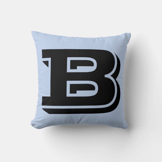 手紙Bモノグラム枕 クッション (正面)