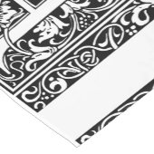 手紙B中世モノグラムアールヌーボー ショートテーブルランナー (コーナー)