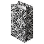 手紙B中世モノグラムアールヌーボー スモールペーパーバッグ (正面アングル)