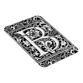 手紙B中世モノグラムヴィンテージイニシャル マグネット (右側)