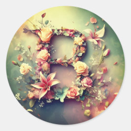 手紙B封筒ステッカー ラウンドシール