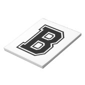 手紙B、Collegiateアルファベット ノートパッド (回転)