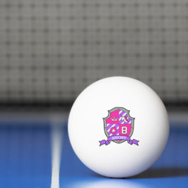 手紙B unicornクレストパープルピンク名ブライオニ 卓球ボール