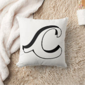 手紙Cの最初の枕 クッション (ブランケット)