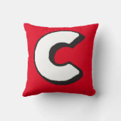 手紙Cクッションアルファベット枕 クッション (裏面)