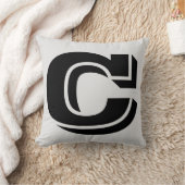 手紙Cモノグラム枕 クッション (ブランケット)