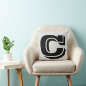 手紙Cモノグラム枕 クッション (椅子)
