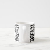 手紙C中世モノグラムアールヌーボー エスプレッソカップ (裏面)