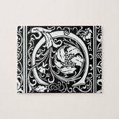 手紙C中世モノグラムアールヌーボー ジグソーパズル (横)