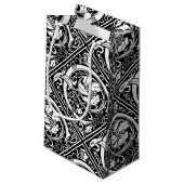 手紙C中世モノグラムアールヌーボー スモールペーパーバッグ (裏面アングル)