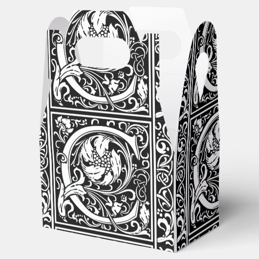 手紙C中世モノグラムアールヌーボー フェイバーボックス (オープン)