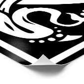 手紙C中世モノグラムアールヌーボー ポスター (コーナー)