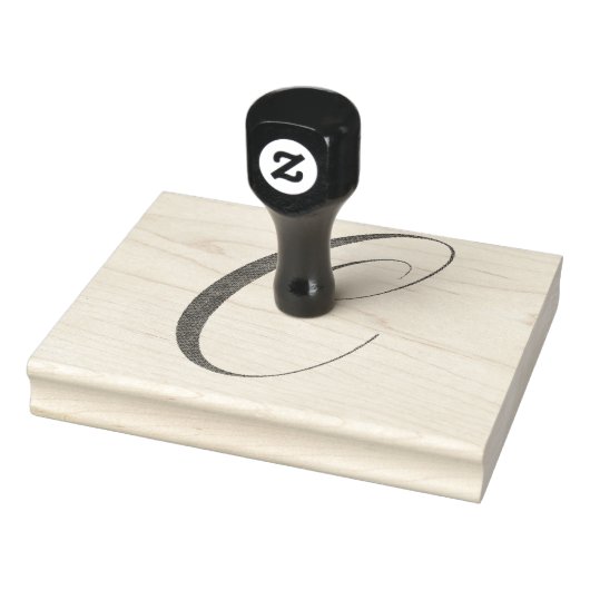 手紙C書道のゴム印。 ラバースタンプ (スタンプ)