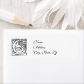 手紙C -アールヌーボーレディ ラベル (インサイチュ)