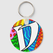 手紙Dドードルカラフルズ キーホルダー (裏面)