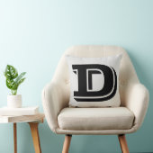 手紙Dモノグラム枕 クッション (椅子)