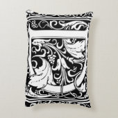 手紙D中世モノグラムアールヌーボー アクセントクッション (裏面(縦))