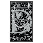 手紙D中世モノグラムアールヌーボー スモールペーパーバッグ (正面)