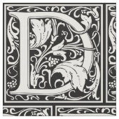 手紙D中世モノグラムアールヌーボー ファブリック (クローズアップ)